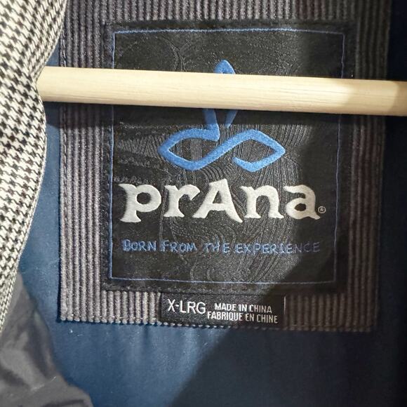 Prana Puffer Vest Men's Size XL Hoffman Corduroy Zip Up Quilted Grey - Picture 3 of 6